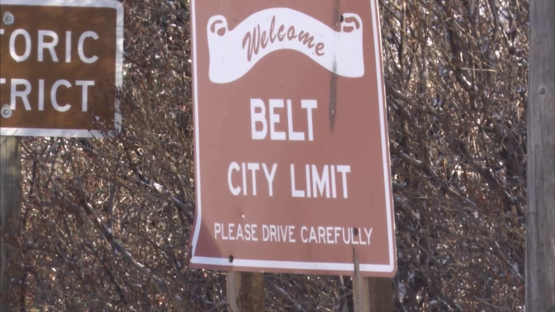 Belt, Montana sign