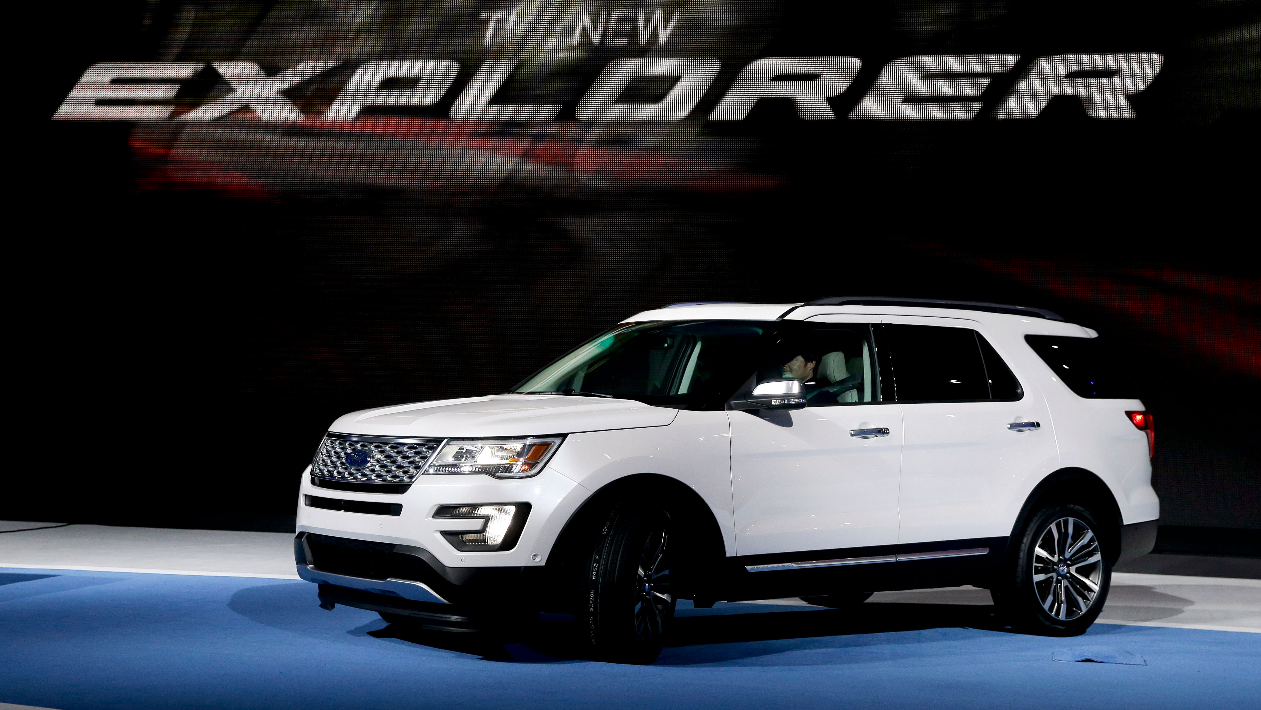 FILE - The 2016 Ford Explorer is presented during the Los Angeles Auto Show on Wednesday, Nov. 19, 2014, in Los Angeles. Ford is recalling nearly 1.9 million Explorer SUVs in the U.S. because a trim piece can fly off and create a hazard for other drivers.