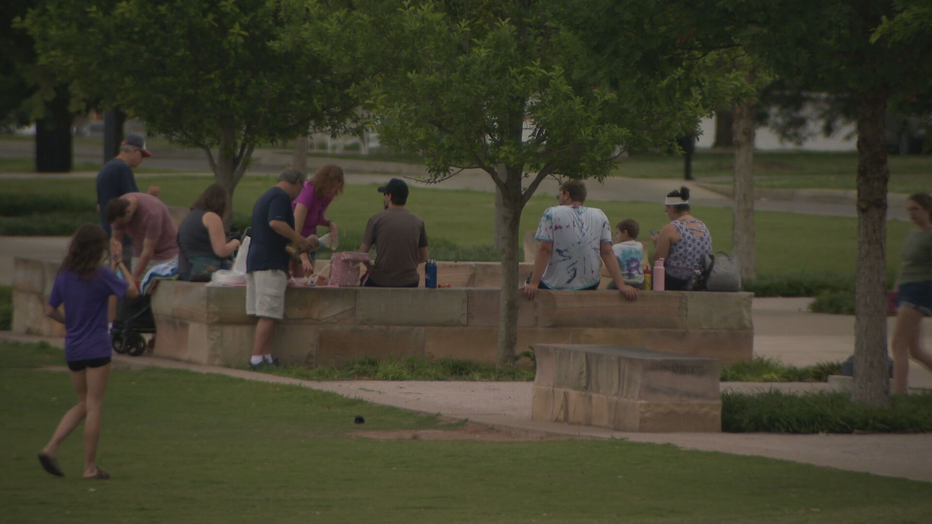 People at Centennial Park
