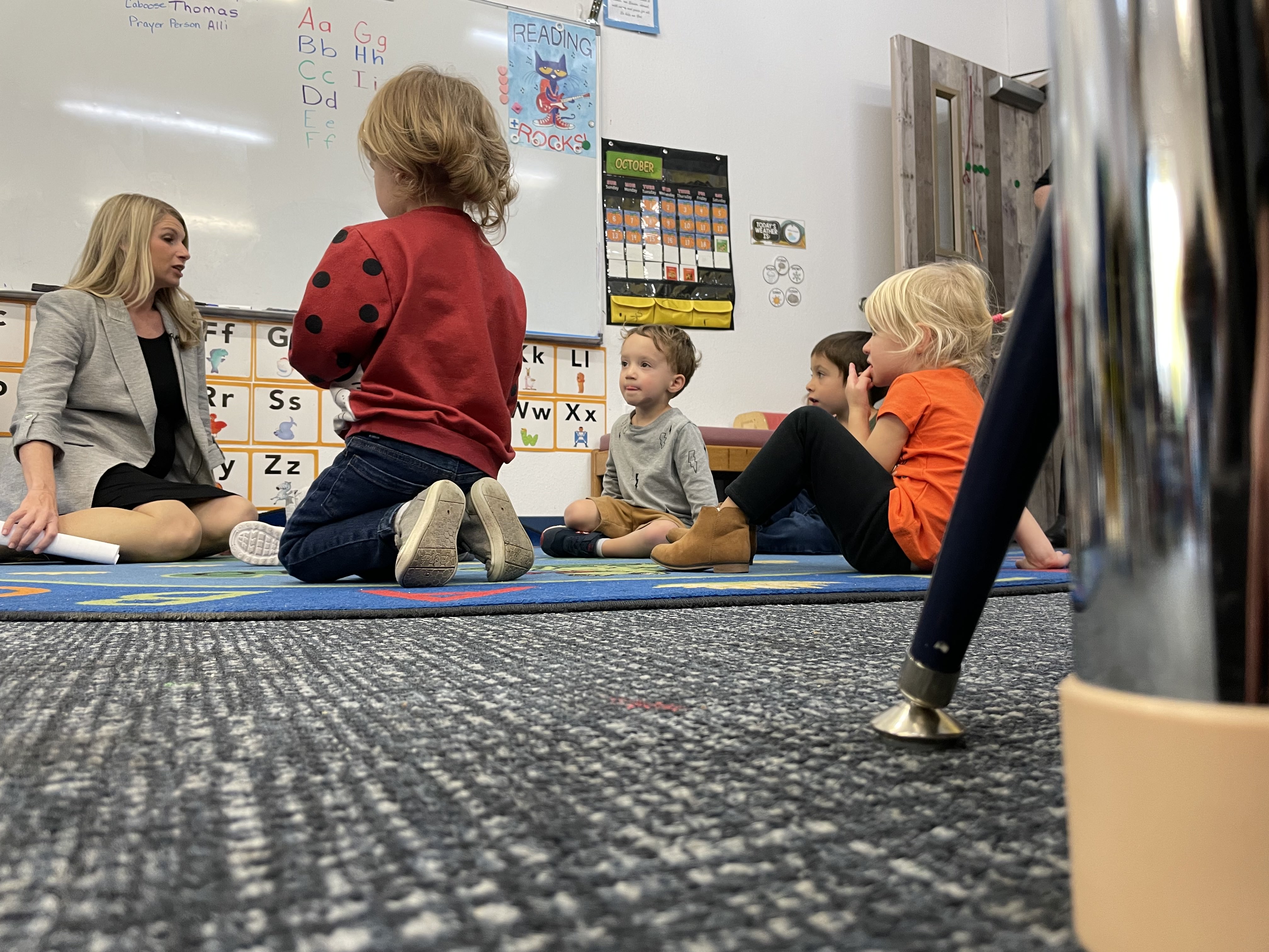 U.S. Representative Brittany Pettersen visited Beautiful Savior Lutheran School Friday morning.