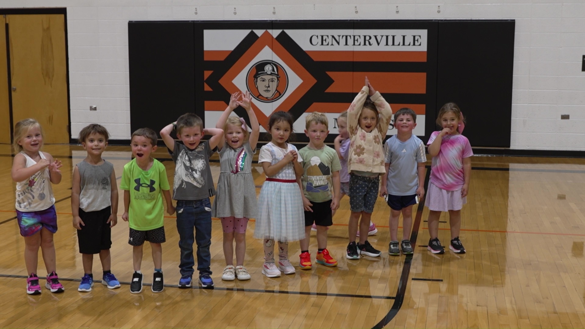 Students at Centerville School