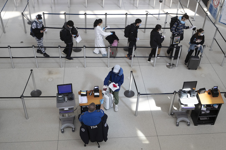 Virus Outbreak New York Airports
