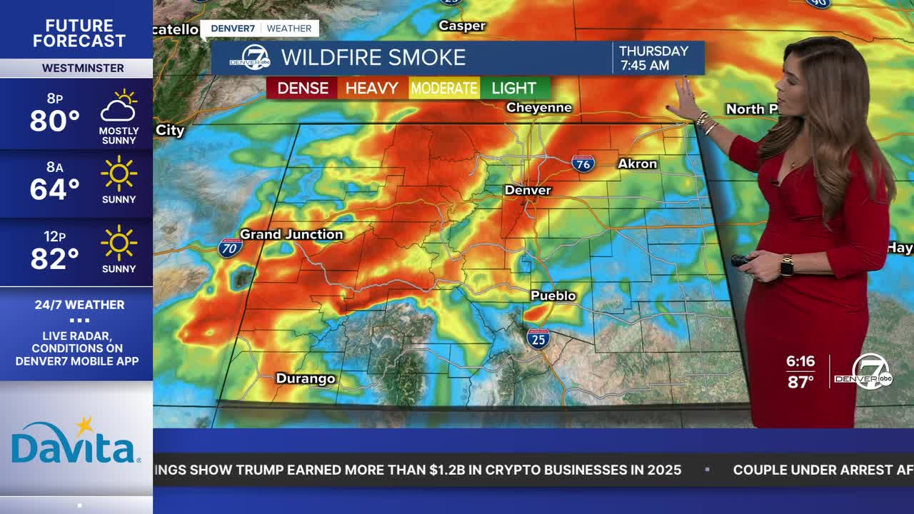Thursday Morning Smoke Forecast