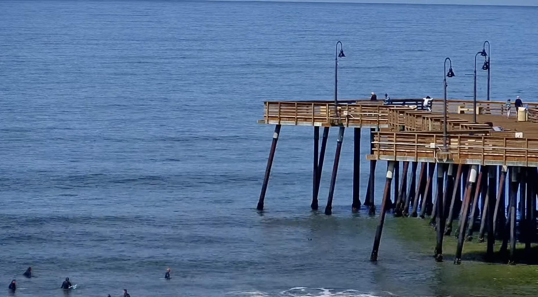 Pismo Beach with sunshine after the storm