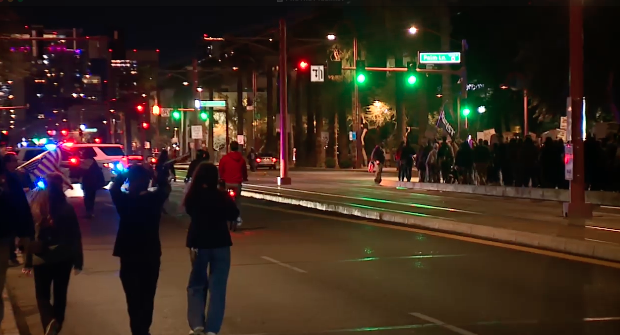 downtown phoenix protest