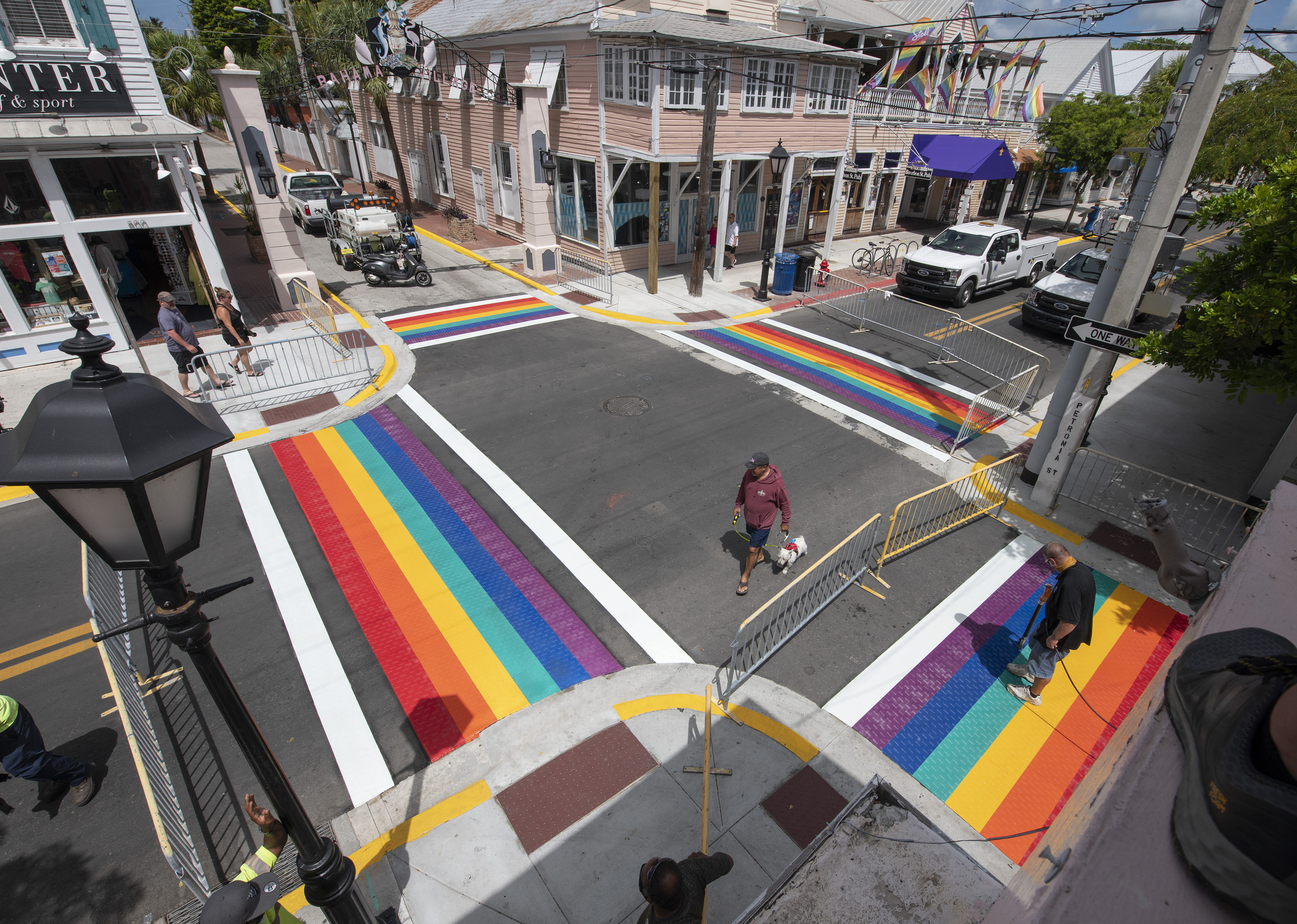 Key West Rainbow Crosswalks