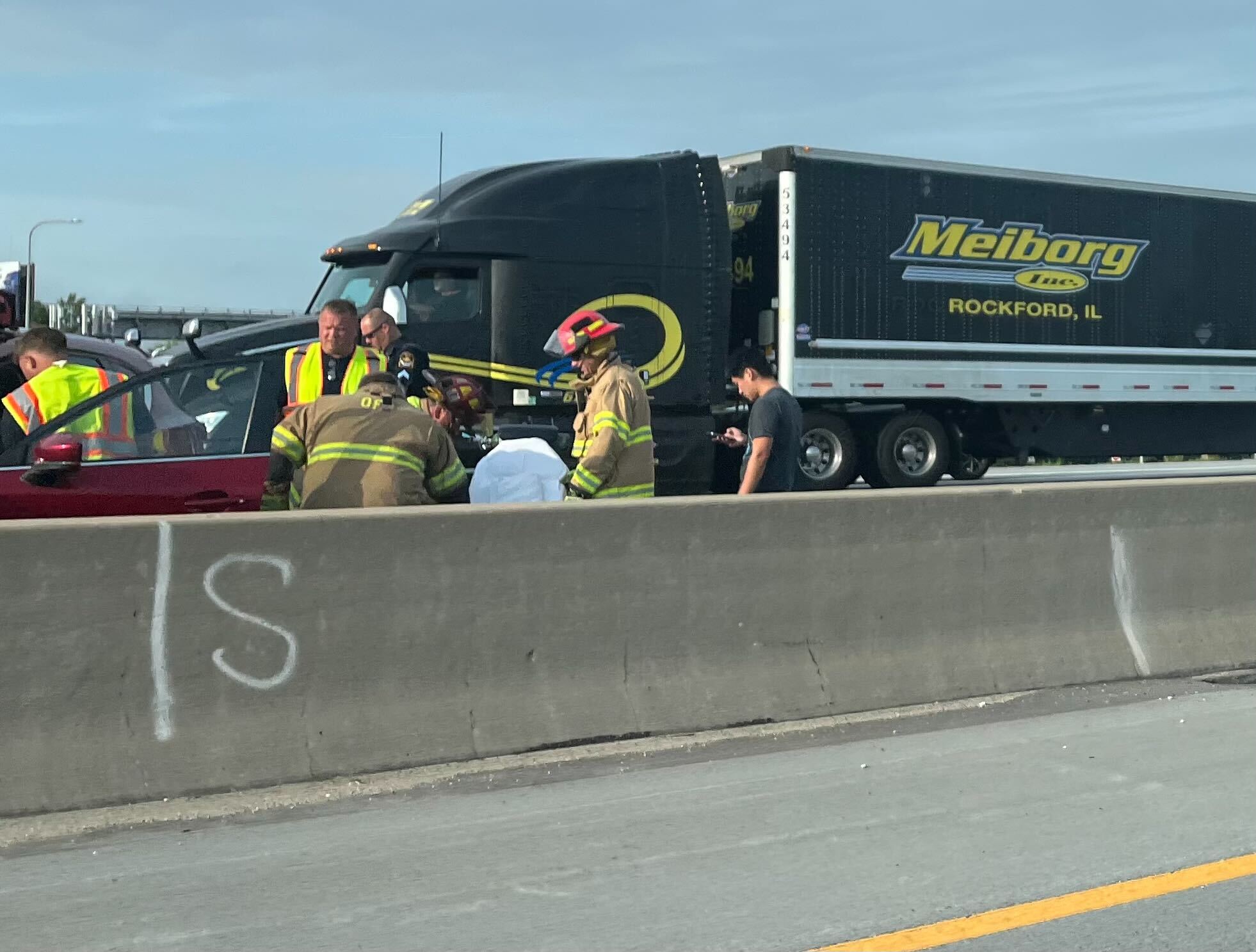 Crash on I-80 at 84