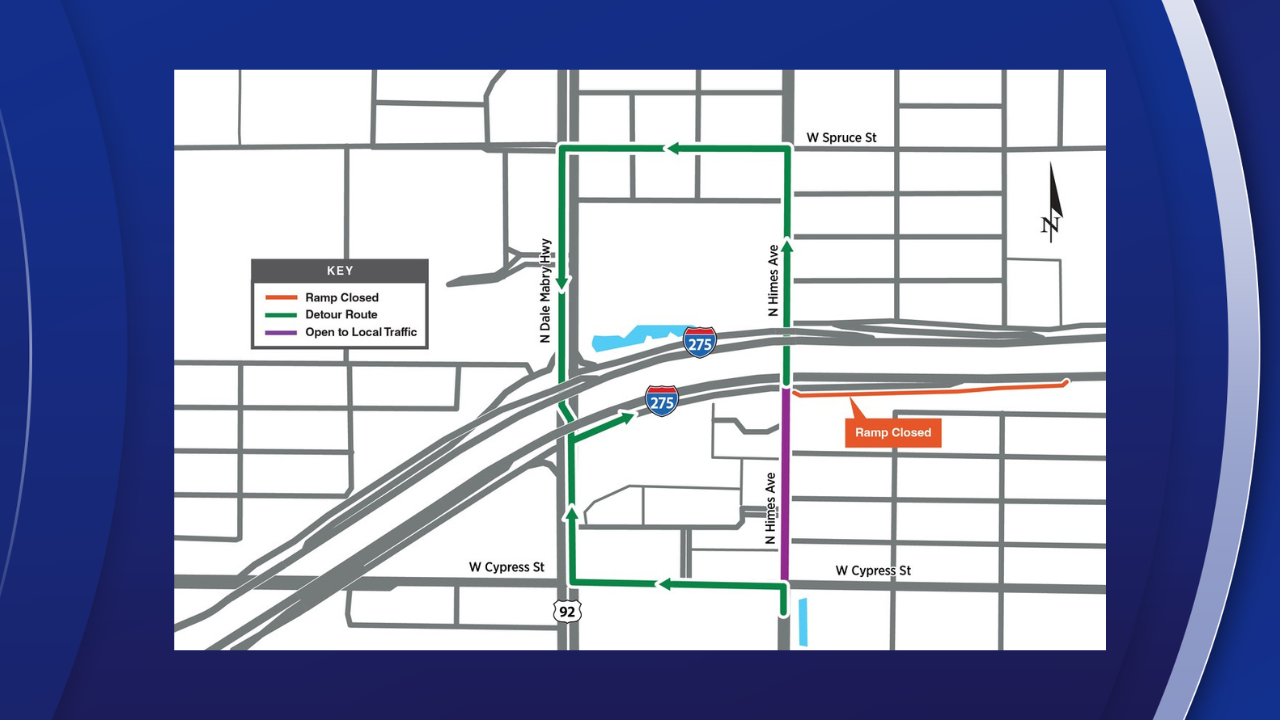 FDOT I-275 ramp closure