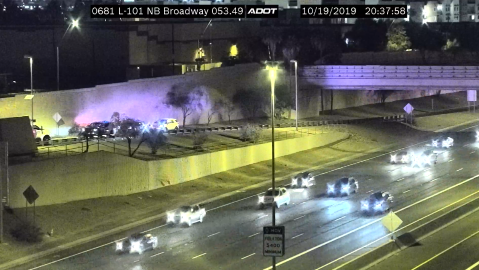 Pedestrian hit - Loop 101 and Broadway 10-19-19