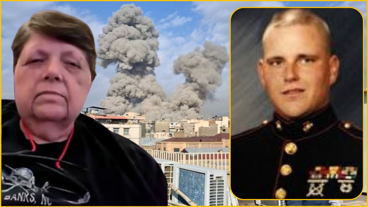 Brenda May and her son, Marine Staff Sgt. Donald May Jr. 