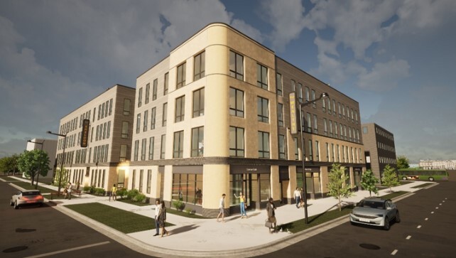 Grand Rapids apartment development on Wealthy Street