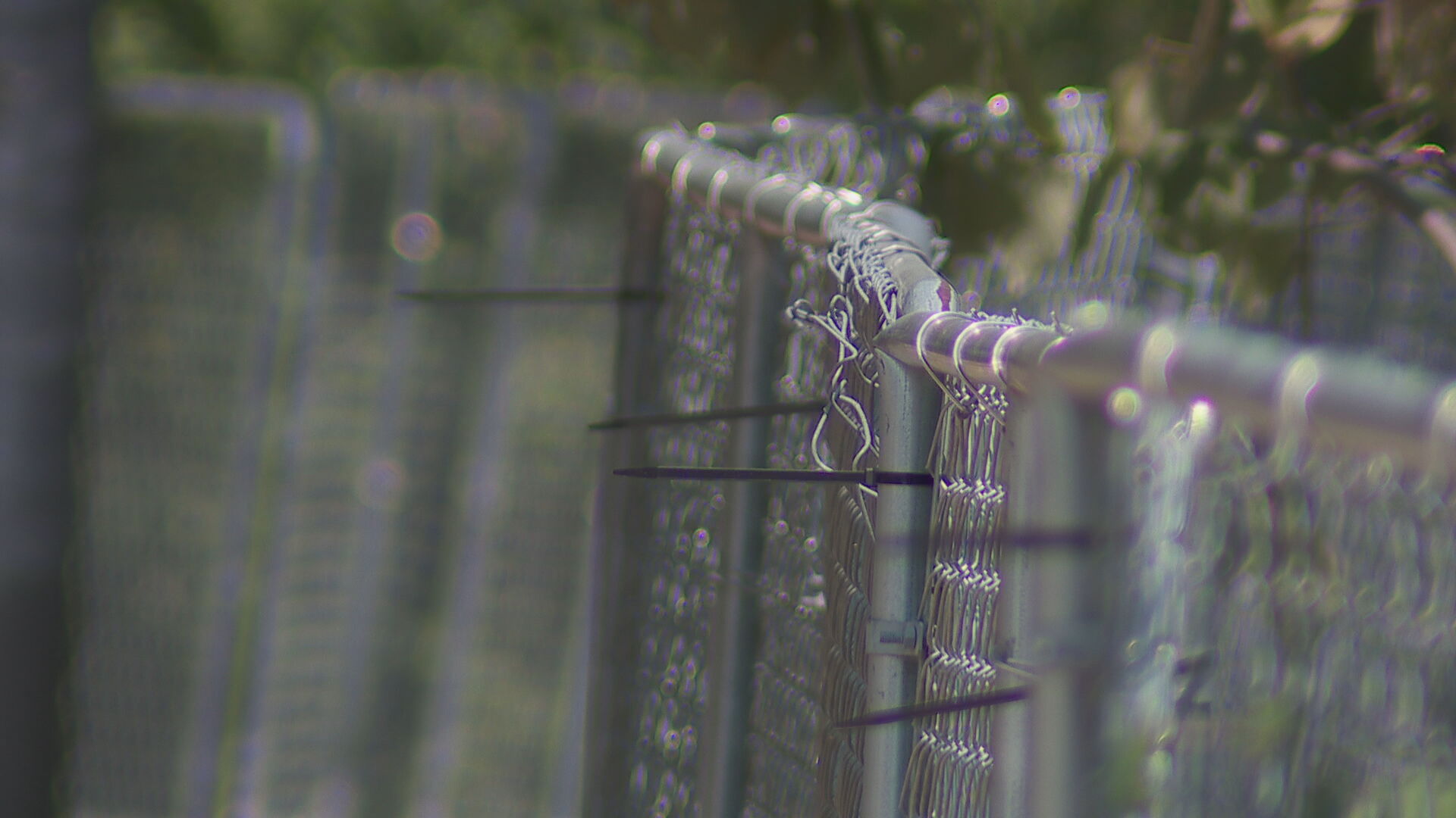 Temporary fencing on Gay Street