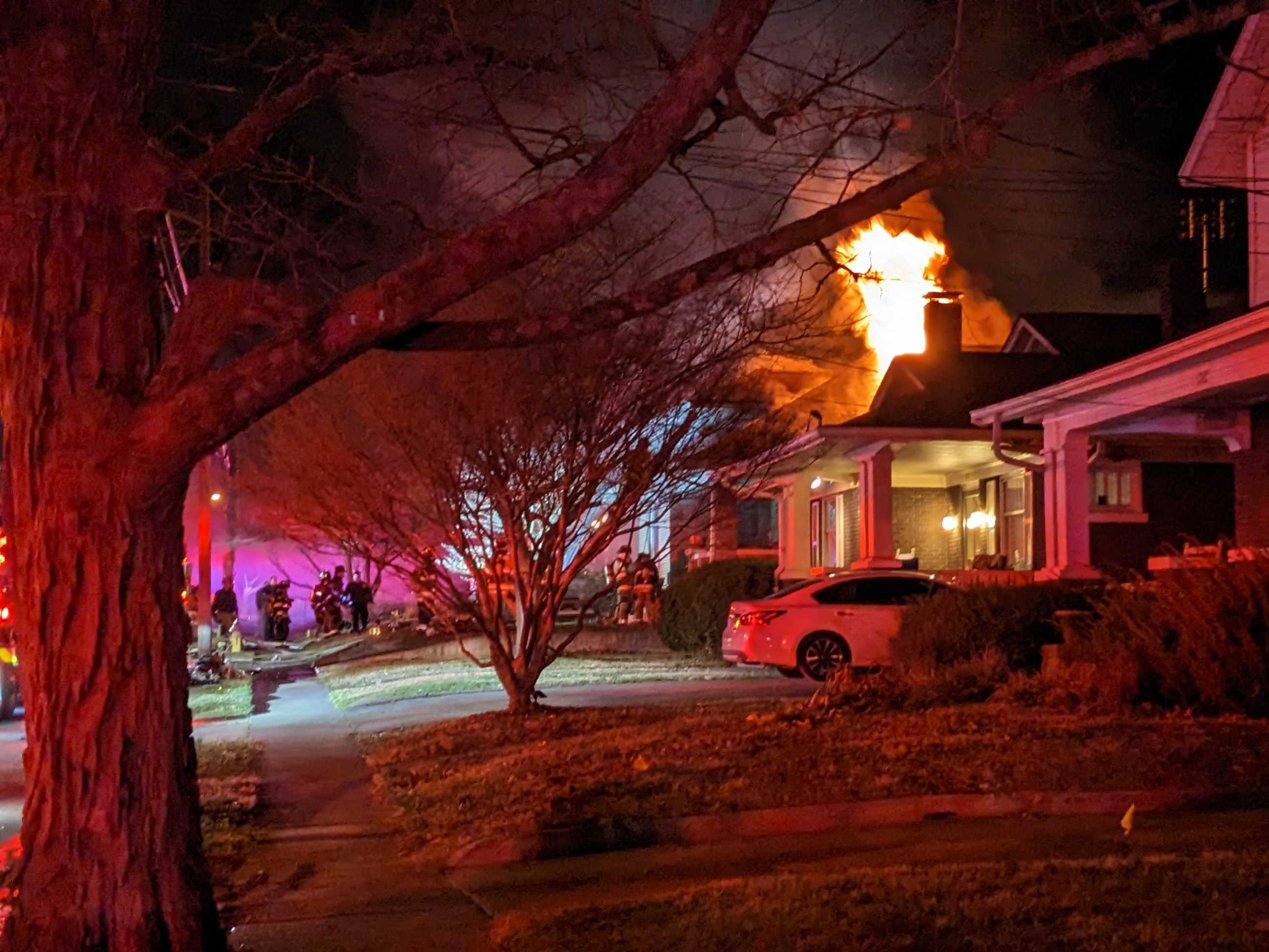 House fire Main and High