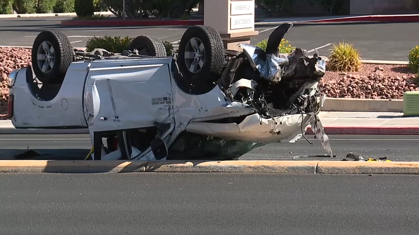 Vehicle Crash Vegas Drive and Buffalo Drive