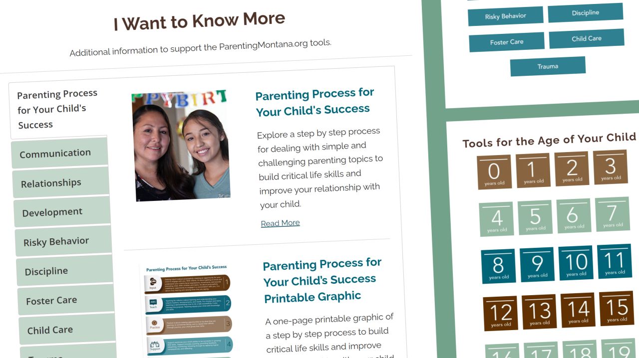 Parenting Montana website