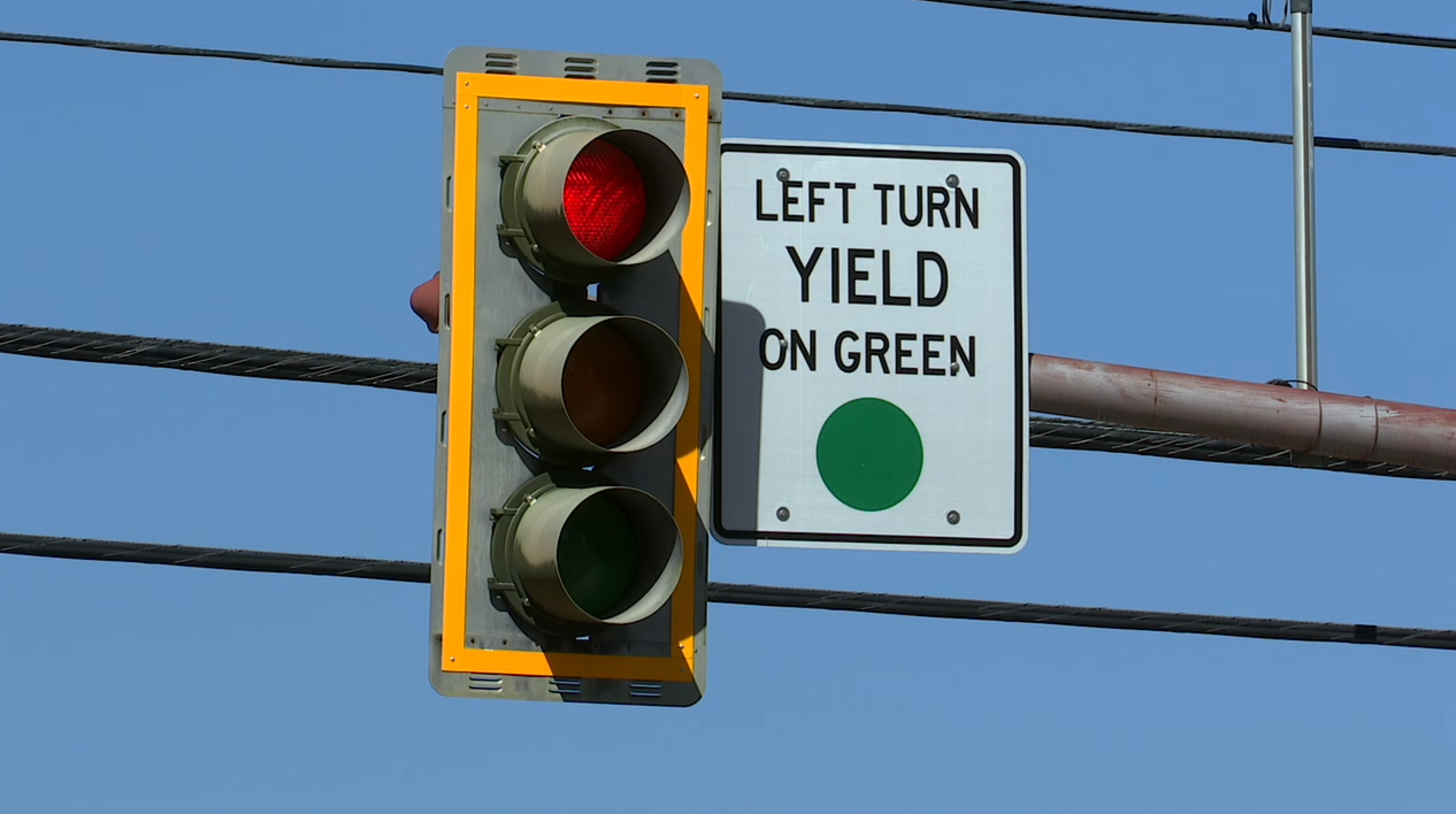 Las Vegas stoplight, traffic light, red light, street sign