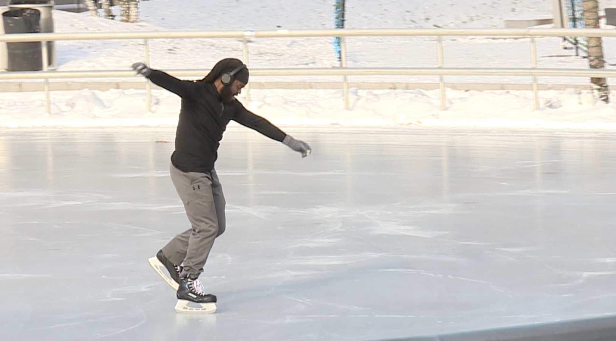 Rosa Parks Circle ice rink opens