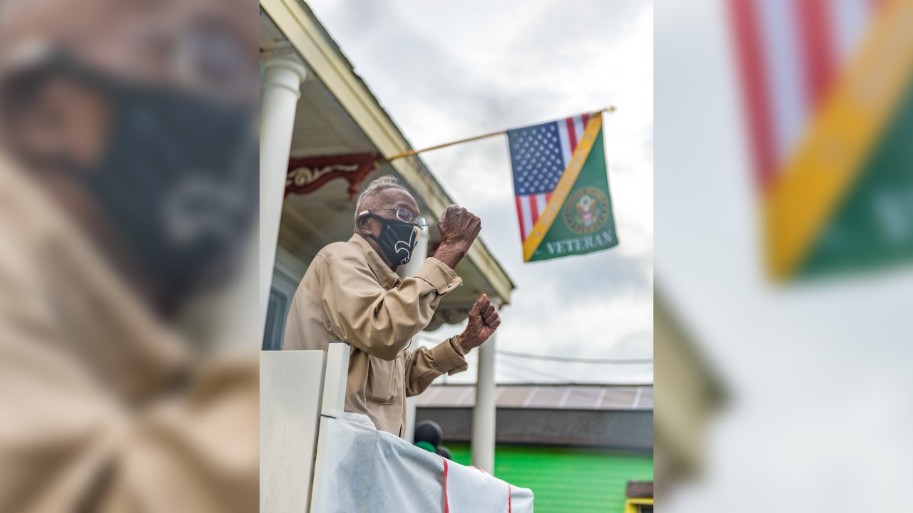 Oldest known WWII veteran celebrates 111th birthday with military plane flyover