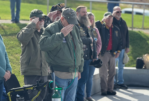 veterans saluting
