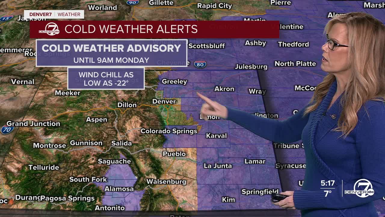 Cold Weather Advisory until Monday