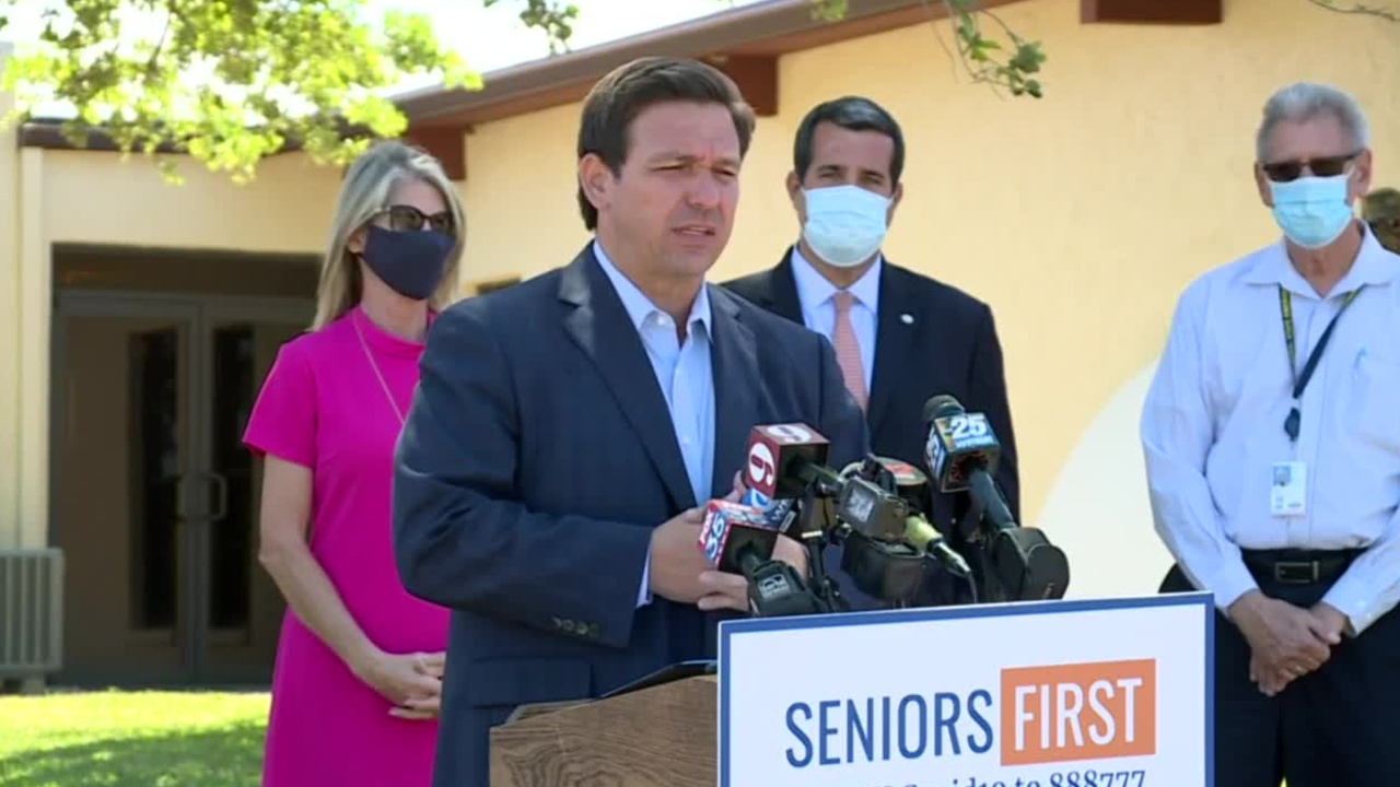 Florida Gov. Ron DeSantis announces a new COVID-19 vaccination site in Sebastian on March 12, 2021.jpg
