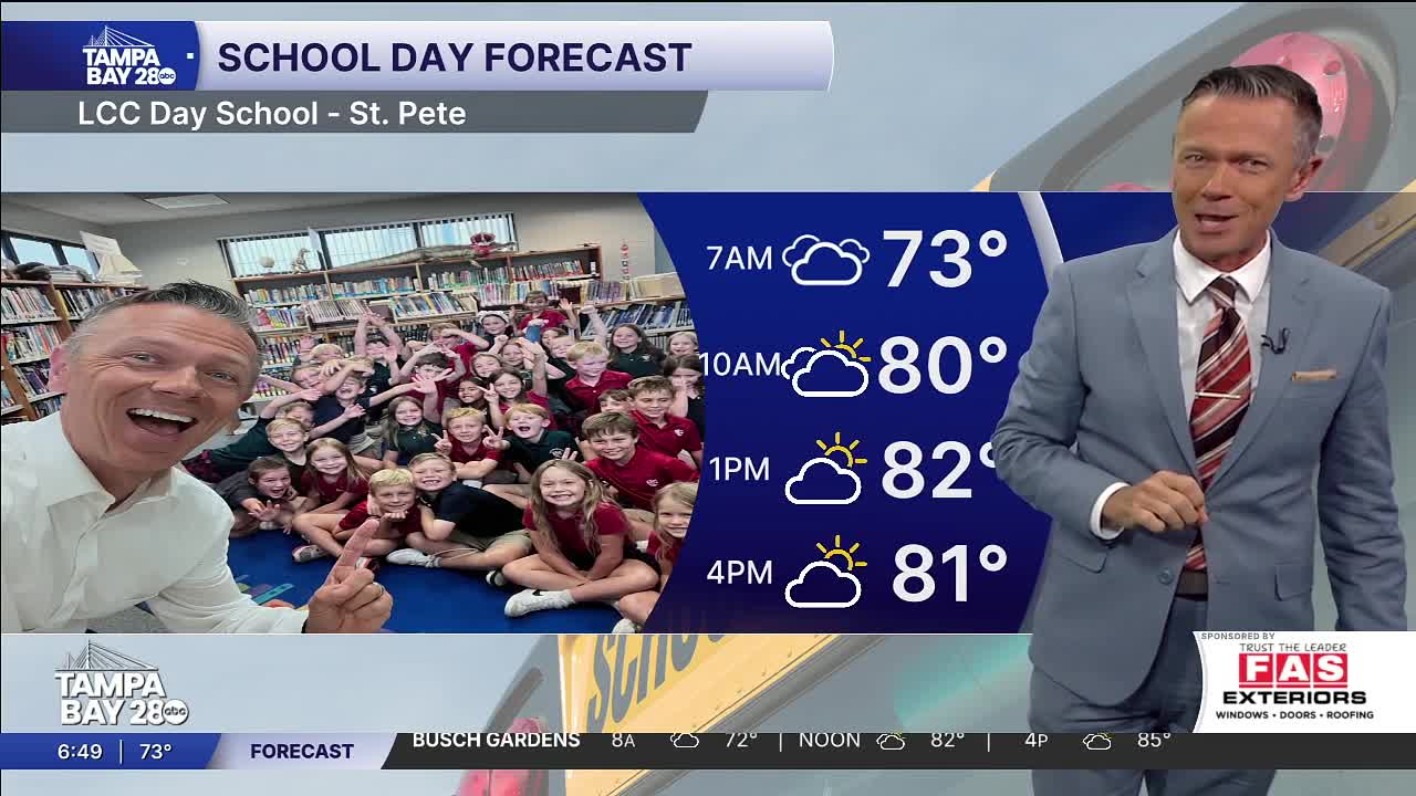 Meteorologist Greg Dee visits LCC Day School in St. Pete