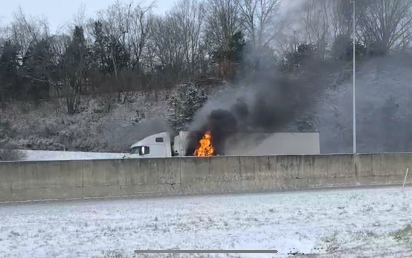 I-75 semi-truck fire