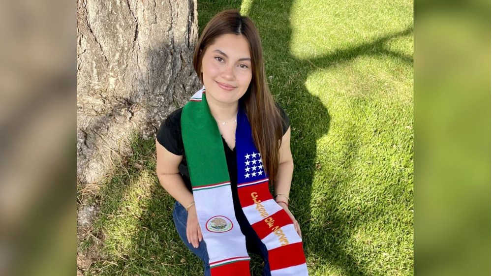 Mexican-American flags sash