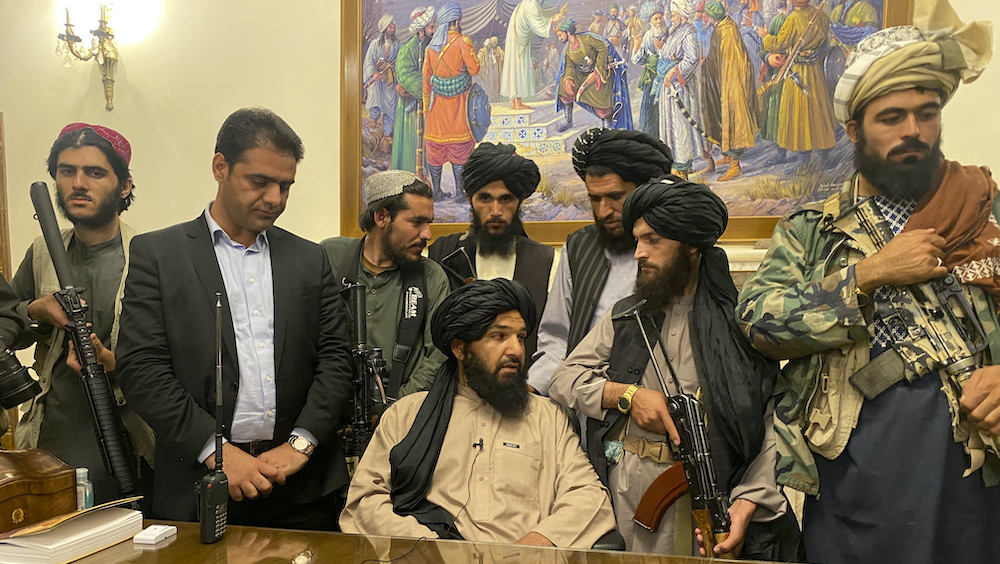 Afghanistan Taliban Presidential Palace