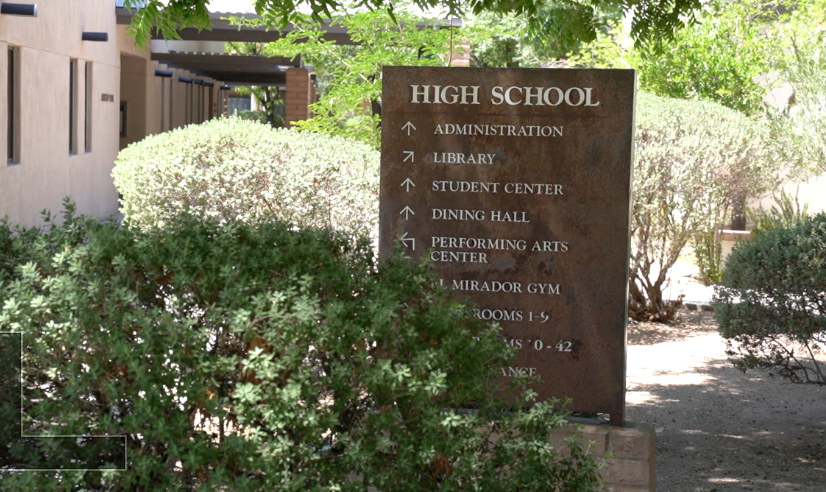 The Gregory School sign