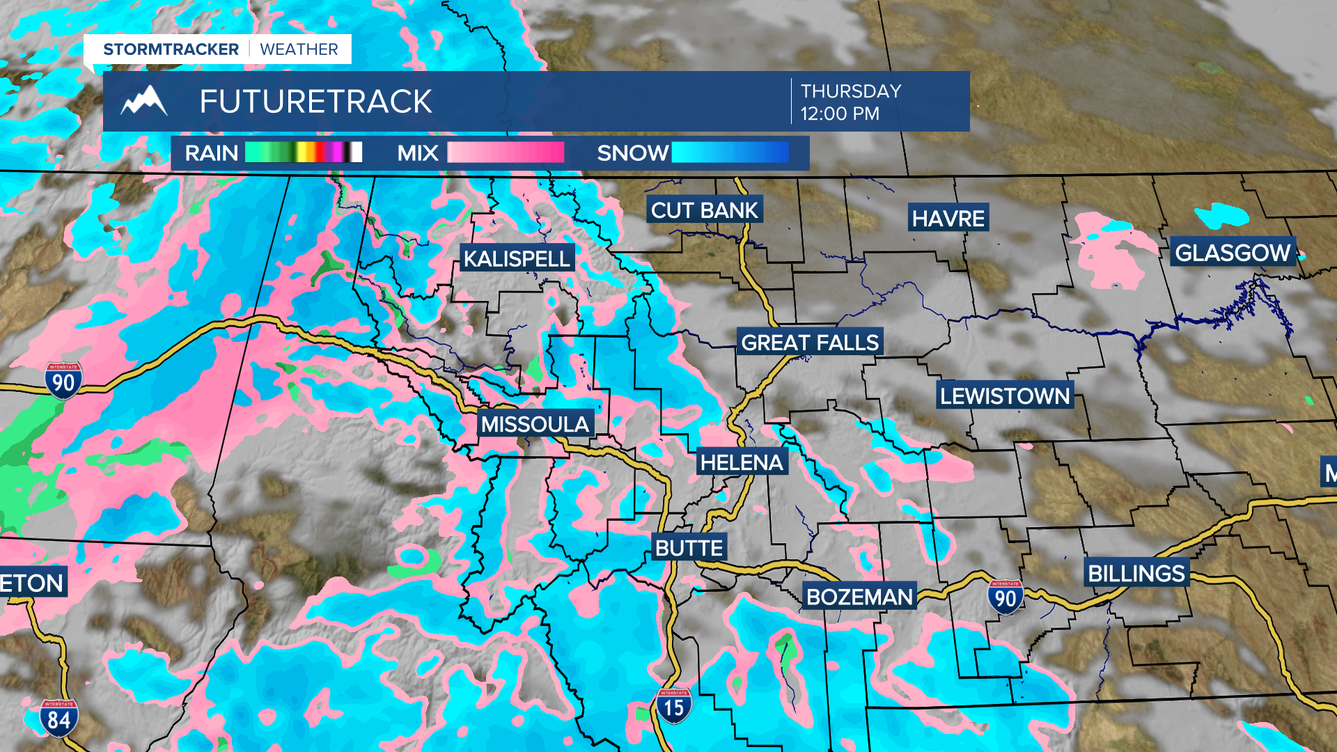 Mixed precipitation expected in western Montana Thursday 