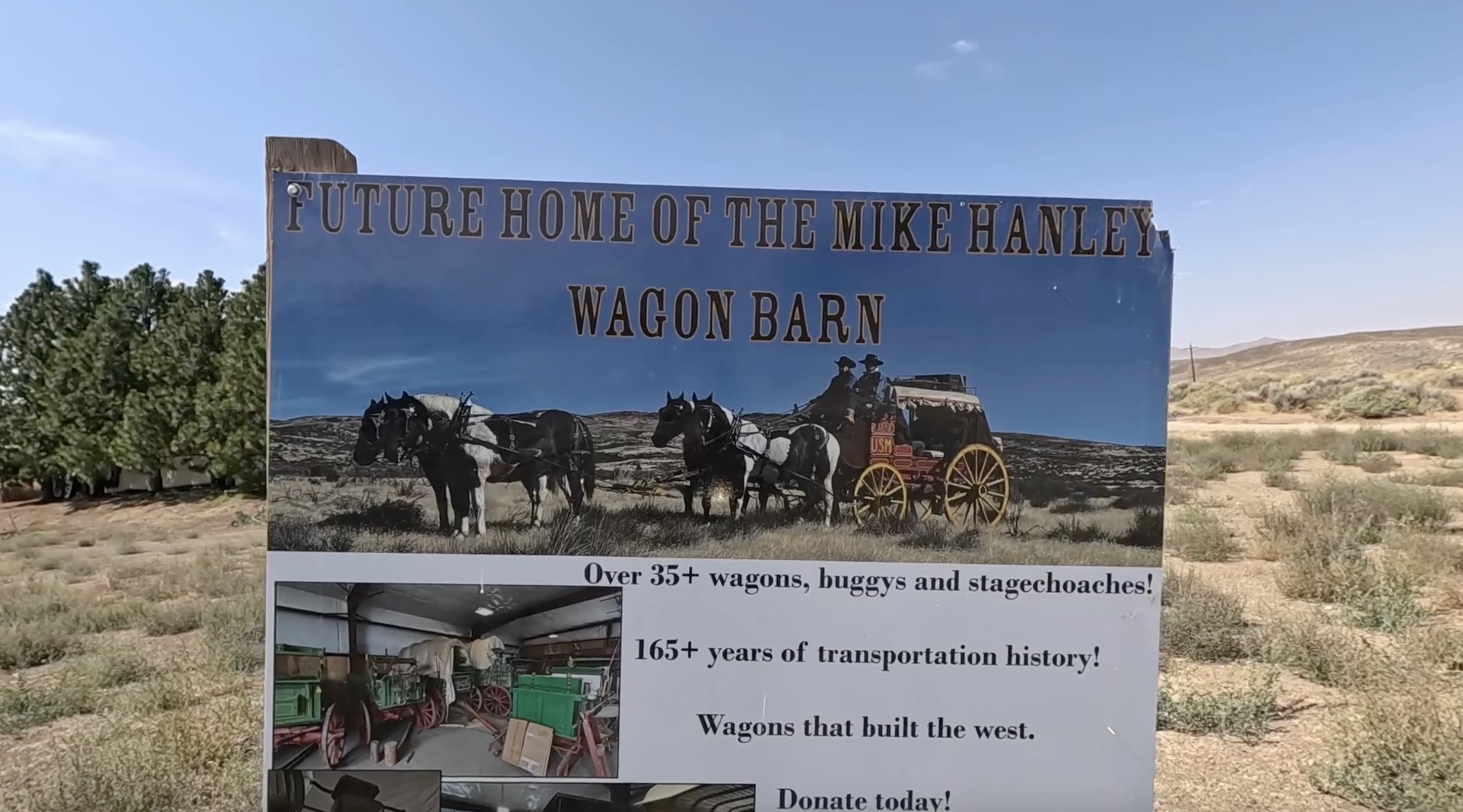 Future home of the Mike Hanley Wagon Barn