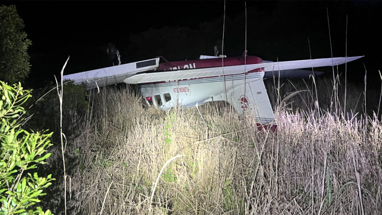 A pilot is OK after a plane crashed on April 18, 2026, in the Hungryland Preserve in Martin County, deputies said.