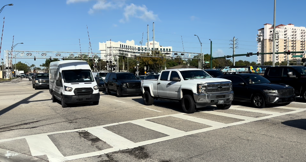 Okeechobee Boulevard traffic 