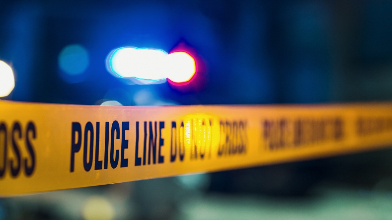 police crime scene tape.