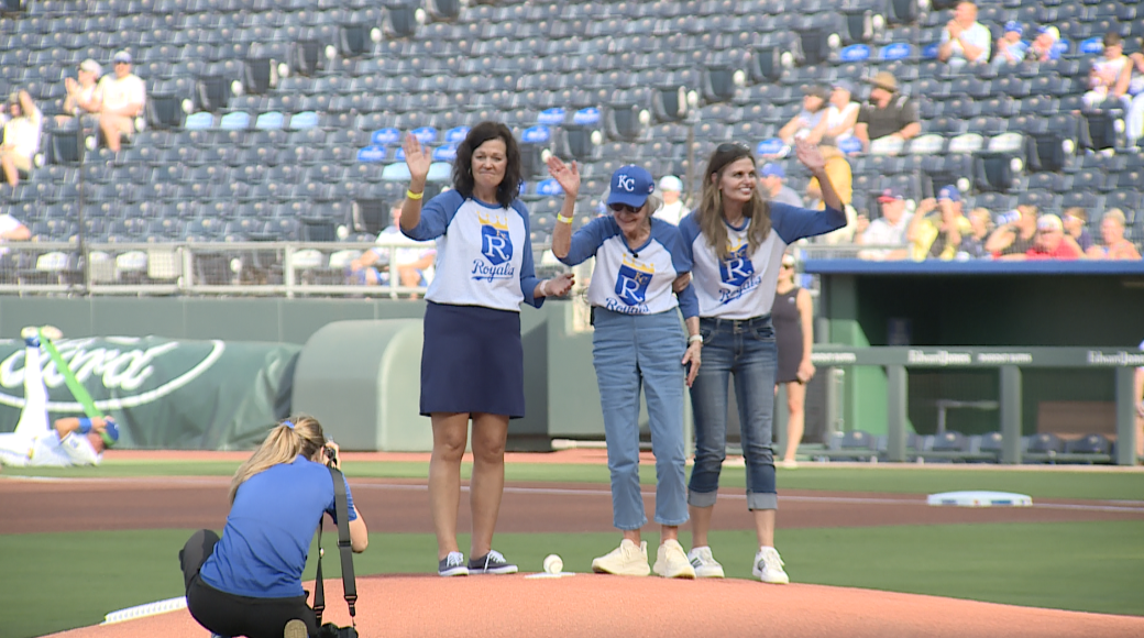 Nancy Manning Honored at Royals Game
