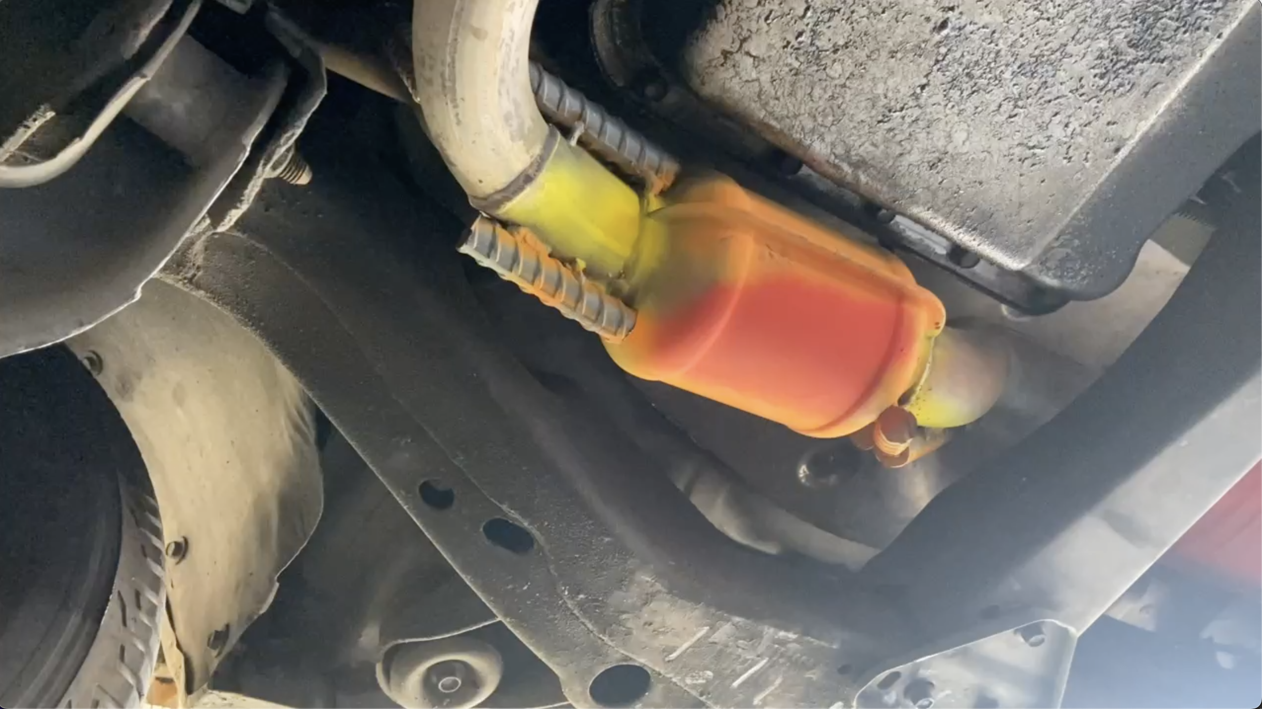 painted catalytic converter