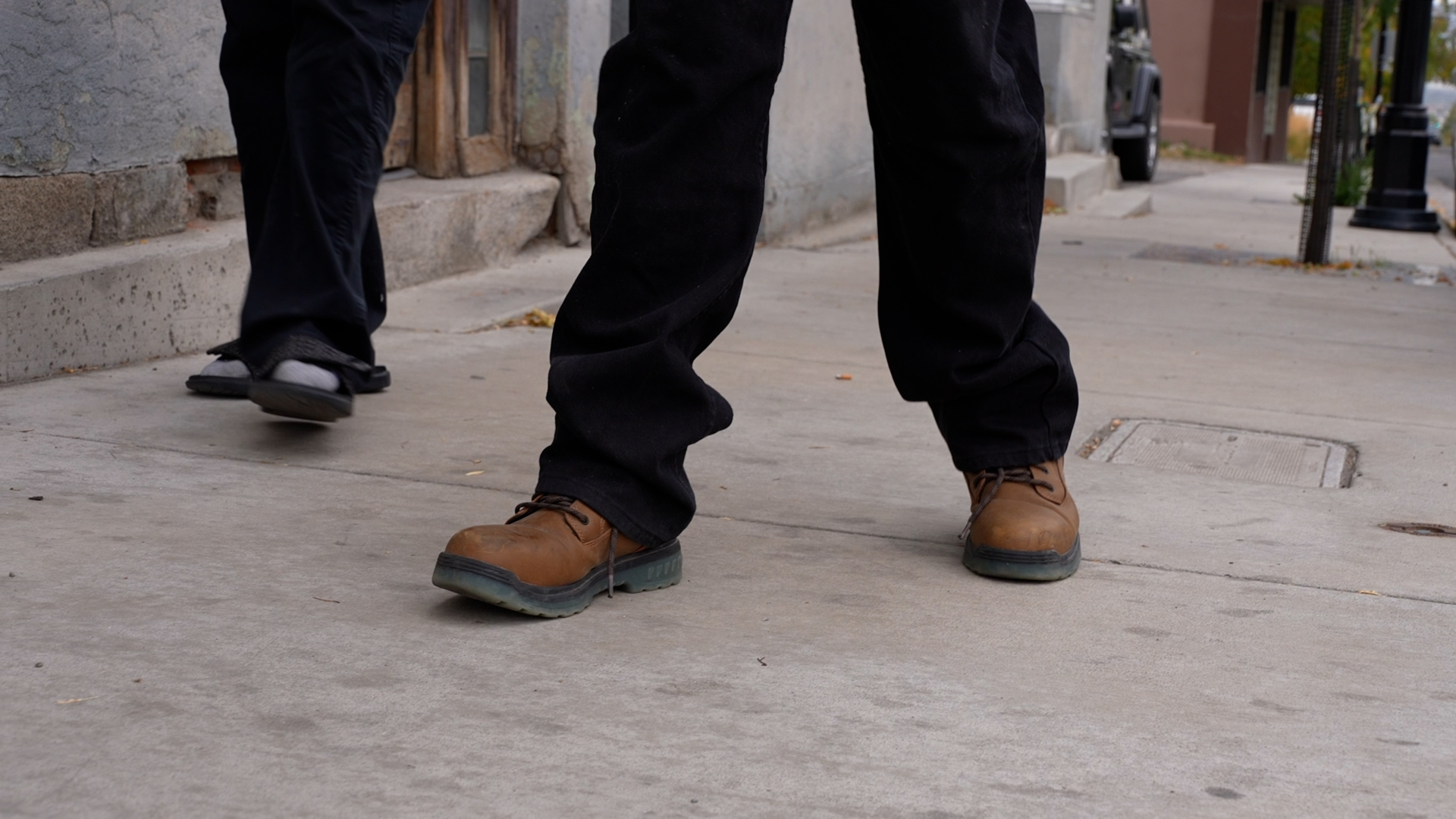 Tight shot of shoes