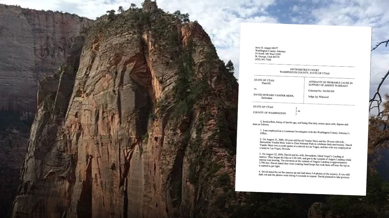 Zion National Park Angel's Landing murder case