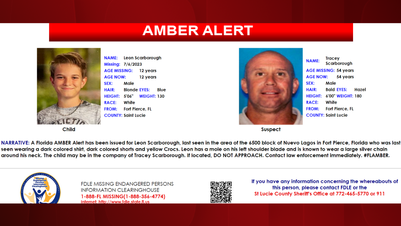 Amber Alert Leon Scarsborough