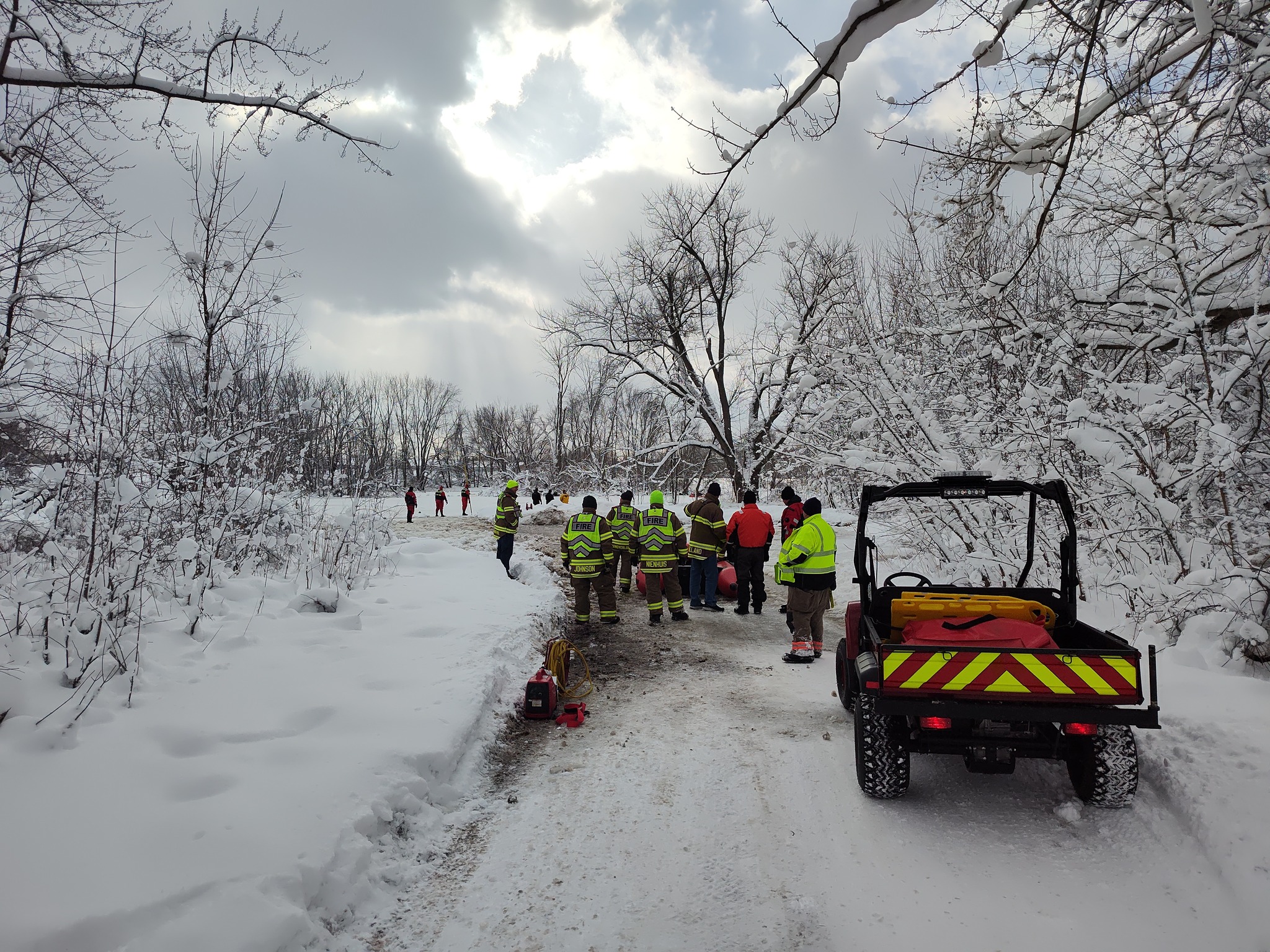 Allendale ice rescue