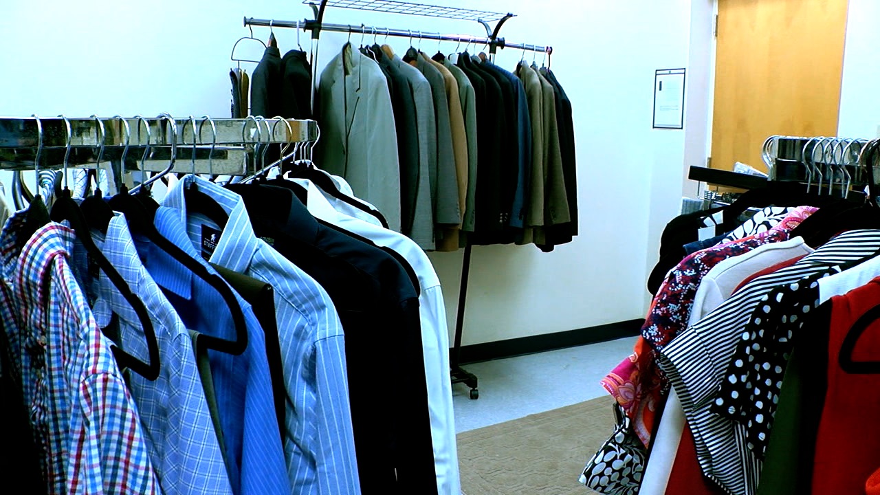 Interior of the career closet.