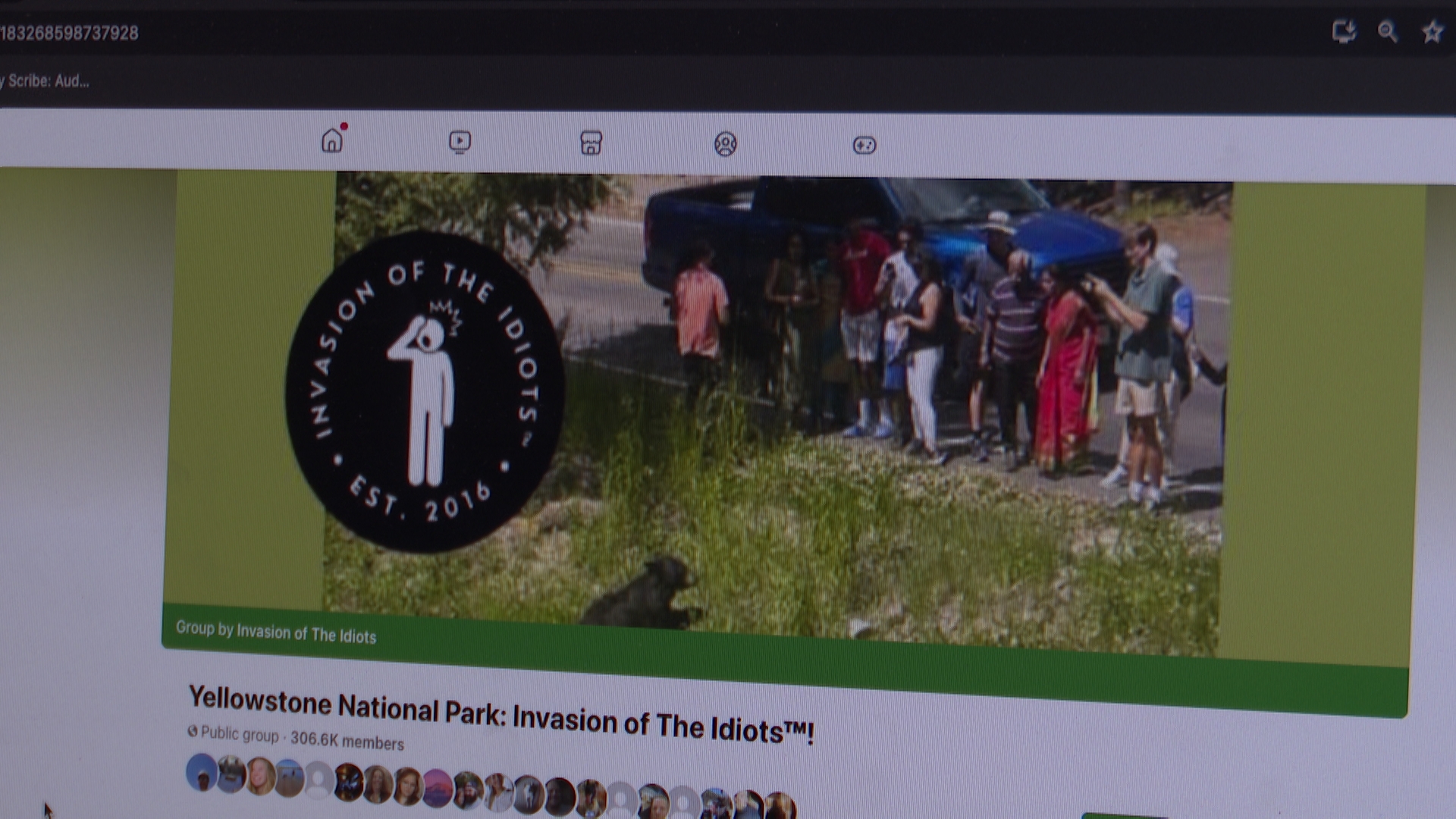 'Yellowstone National Park: Invasion of the Idiots!' homepage