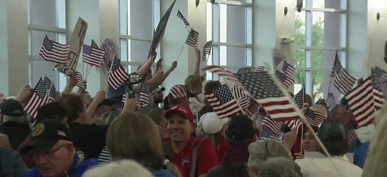 Honor Flight 46 welcomed home at Meadows Field Airport