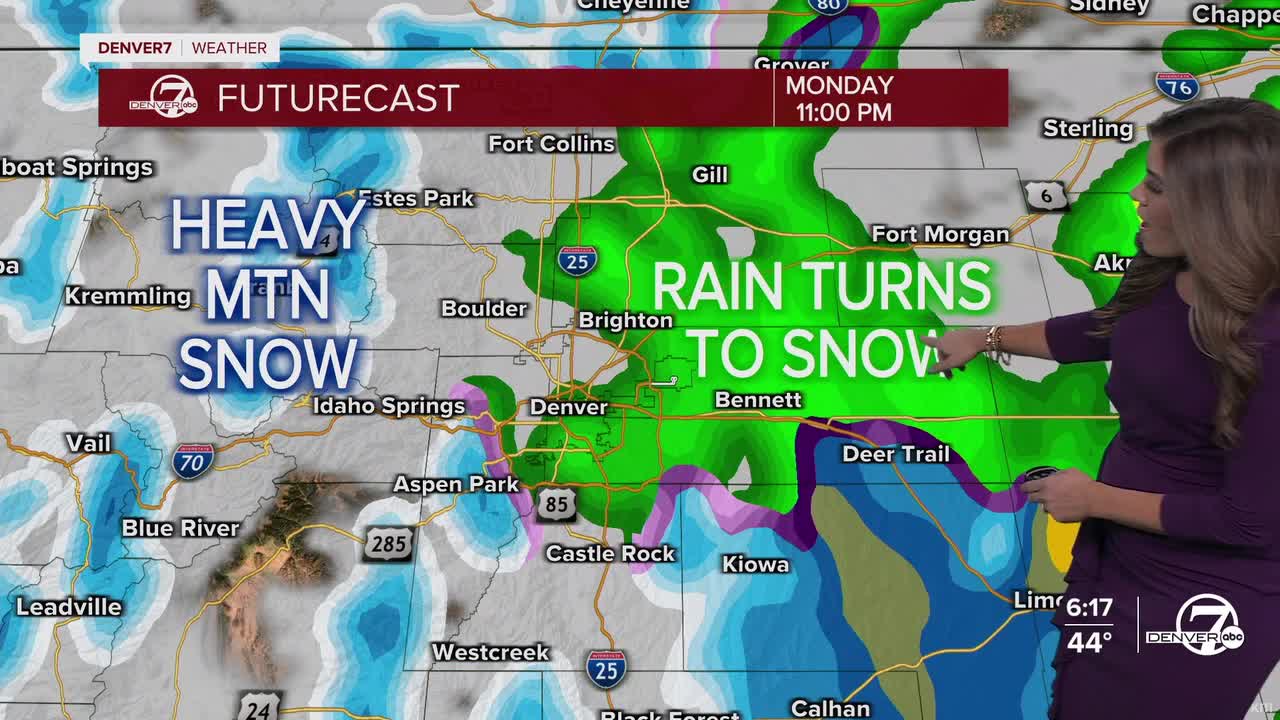 Rain to Snow Overnight in Denver Metro