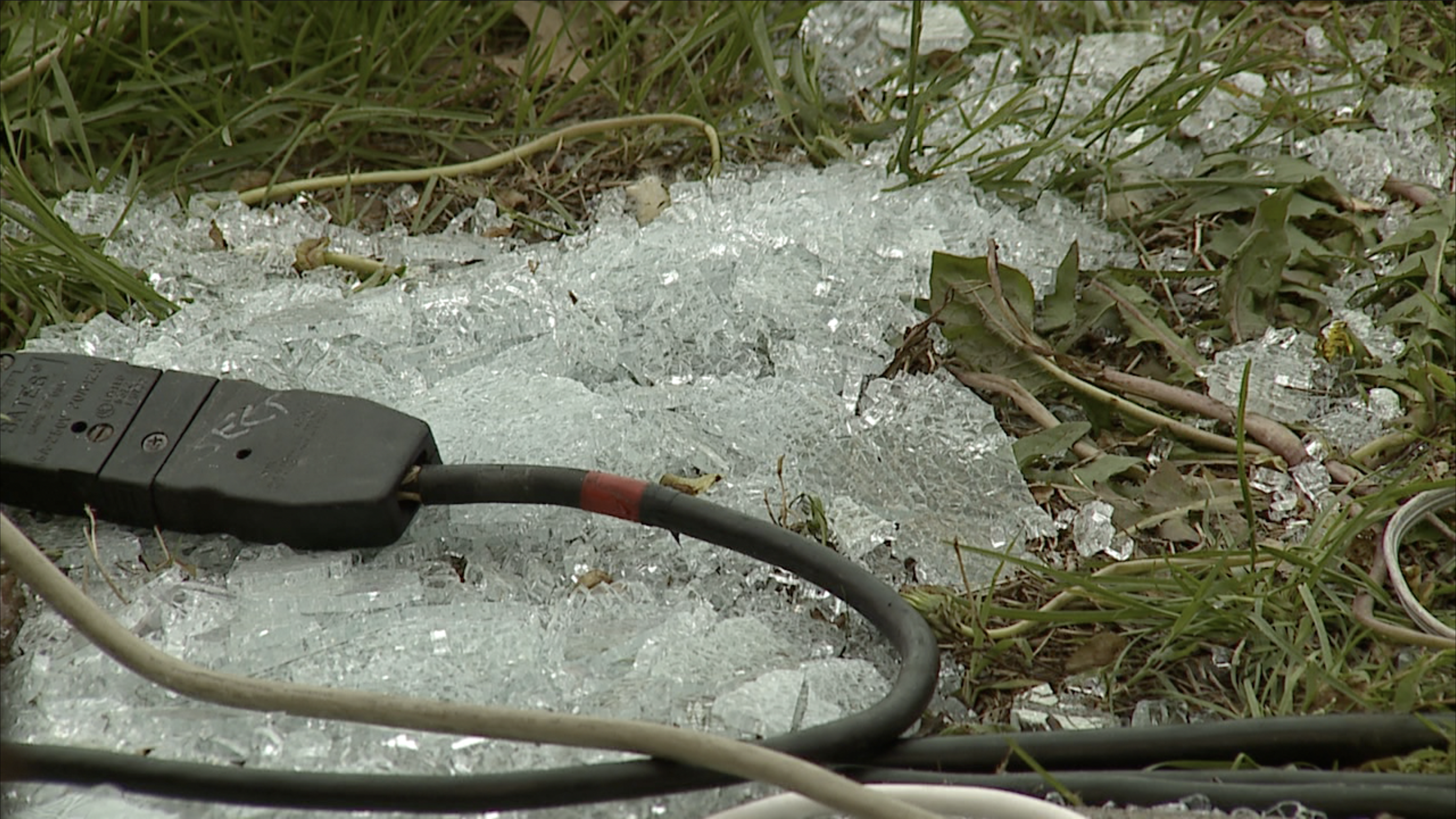 Broken glass at 36th Brookside Art Annual 