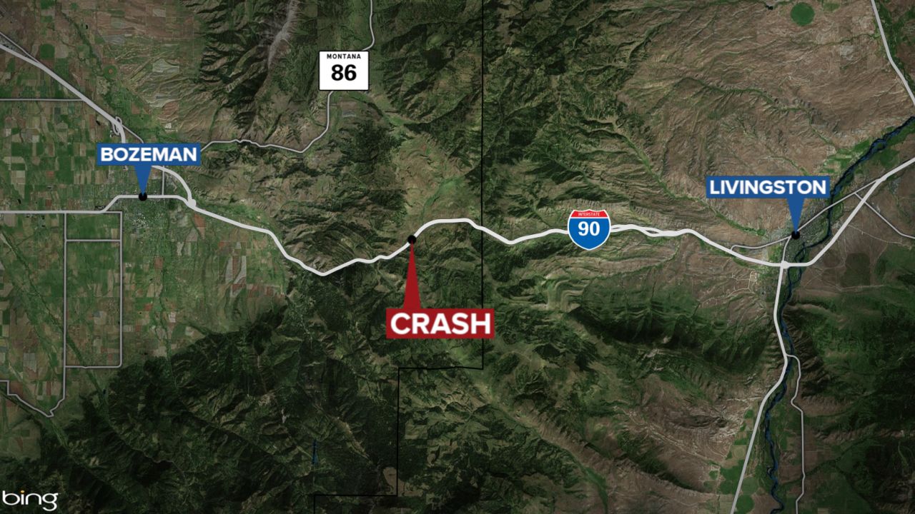 Eight teenagers were injured in a one-vehicle rollover crash on I-90 east of Bozeman on Saturday, April 30, 2022