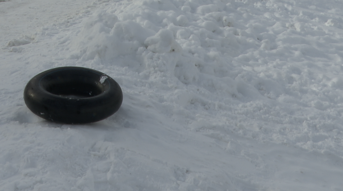 Sledding at Carroll College 