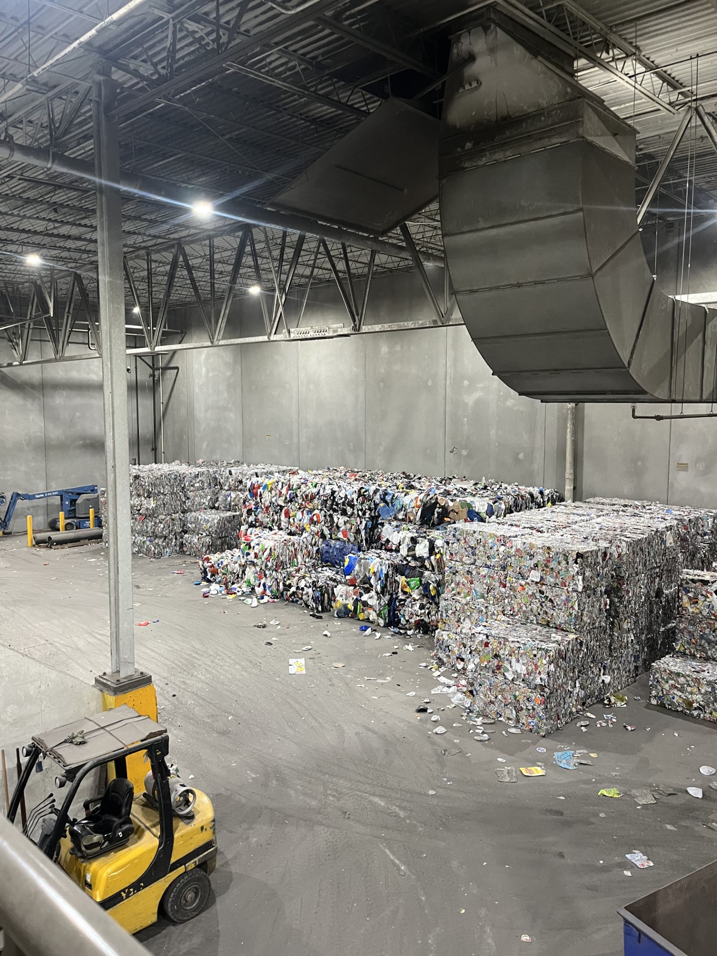 Compacted recycled material at Kent County Recycling and Education Center.jpg