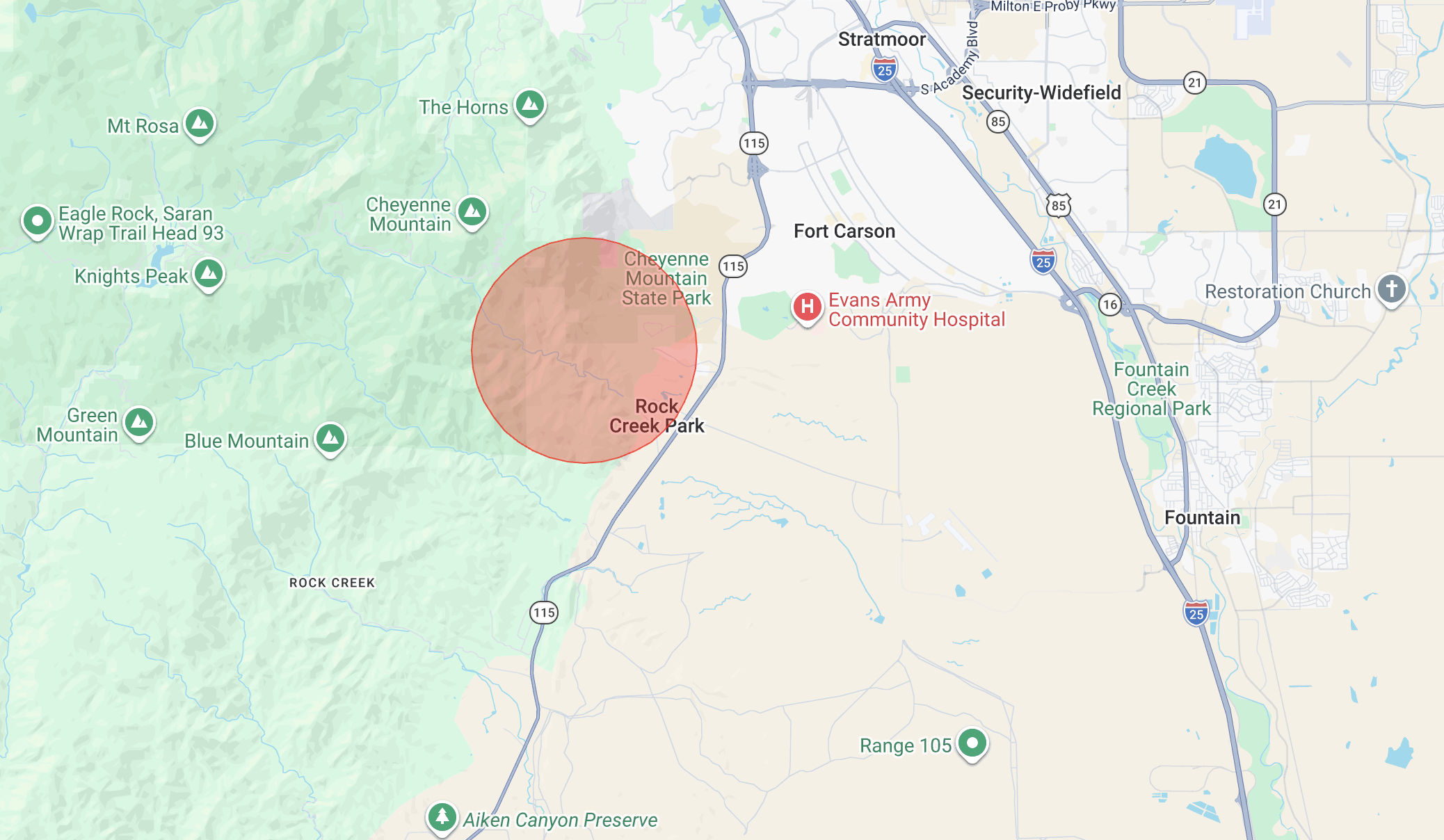 Fire map google